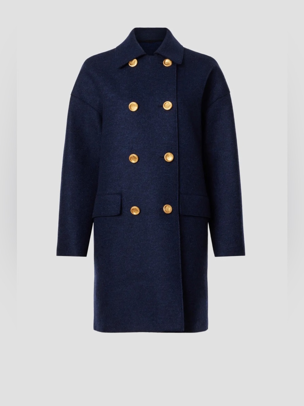 Harris Wharf London Mac Peacoat 42IT/US6